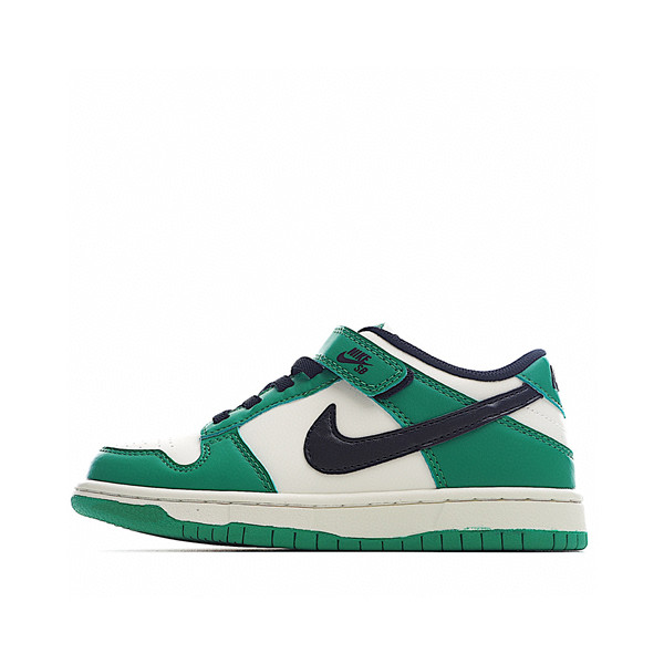 Youth Running Weapon SB Dunk Green/White Shoes 015